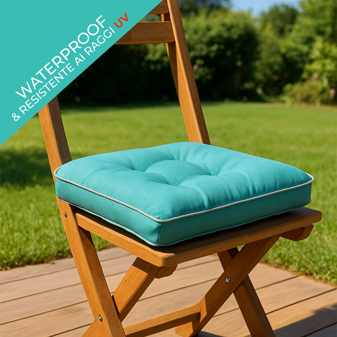CUSCINO SEDIA IMBOTTITO IDROREPELLENTE E ANTIMACCHIA BABET