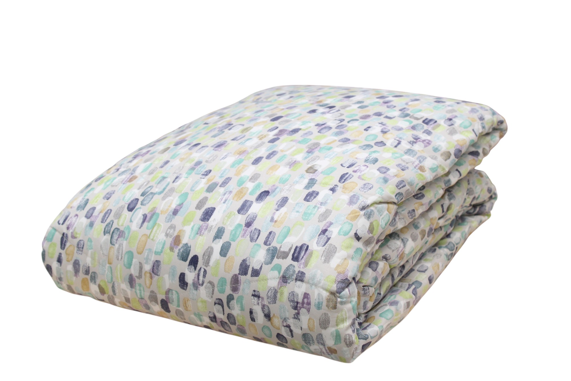 TRAPUNTINO MATRIMONIALE FANTASIA ASTRATTA MULTICOLORE