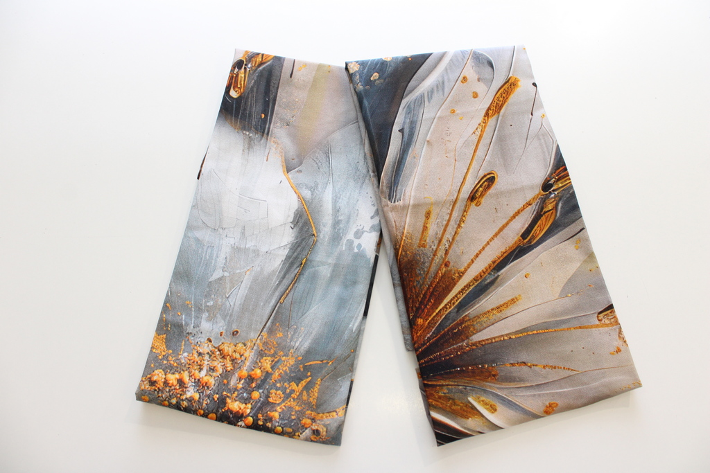 COPPIA STROFINACCI CON STAMPA DIGITALE FLOREALE KELITH