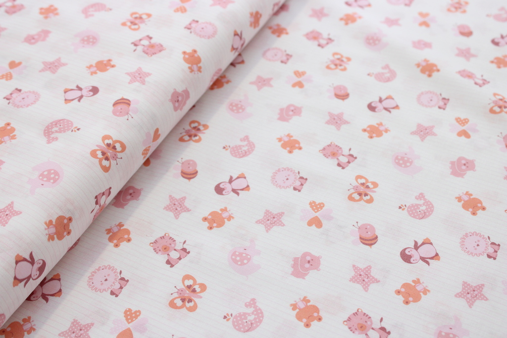 TESSUTO H140 IN PURO COTONE FANTASIA LEONCINI DA BIMBO