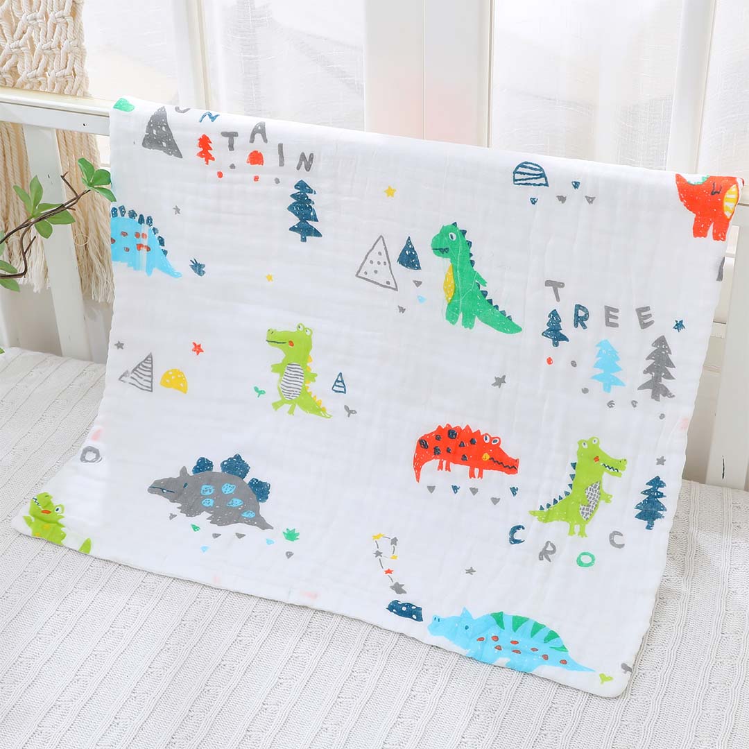 LAVETTA 60X60 IN MORBIDO COTONE CON FANTASIA DINOSAURI