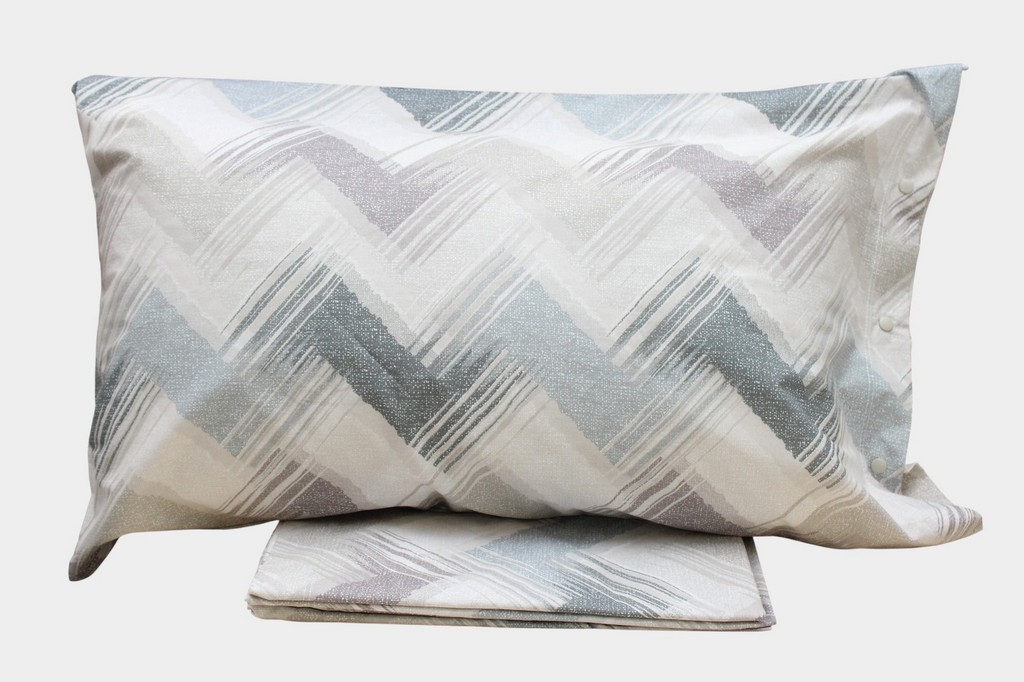 SACCO COPRIPIUMINO IN COTONE CON FANTASIA ASTRATTA