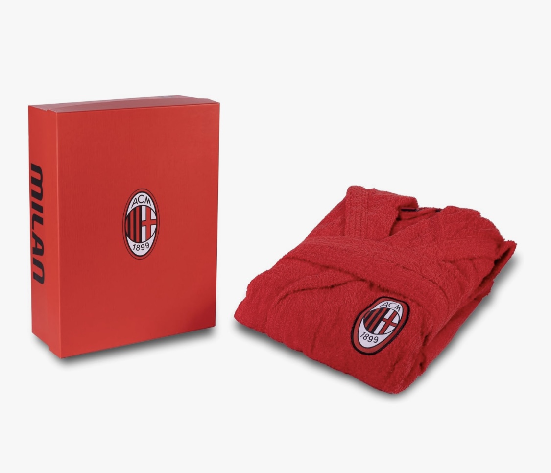 ACCAPPATOIO UFFICIALE MILAN 100% SPUGNA DI COTONE