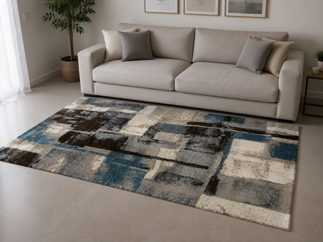 TAPPETO FANTASIA ASTRATTA CON SFUAMTURE OTTANIO DECORA