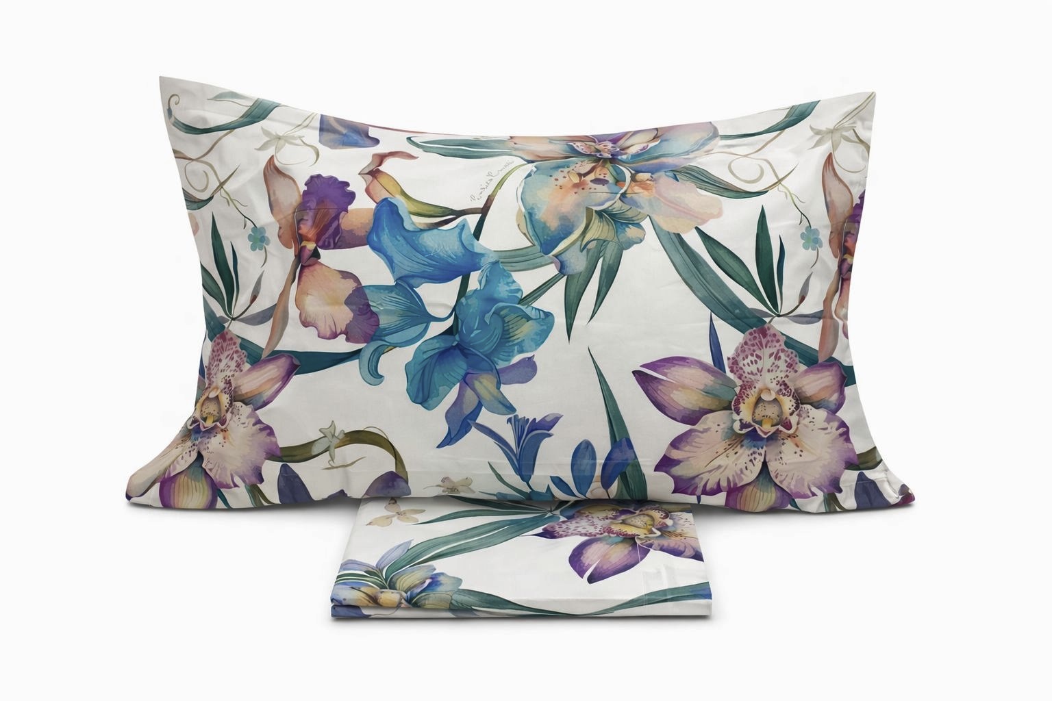 COMPLETO LENZUOLA MATRIMONIALE IN PERCALLE DI COTONE  RHEA