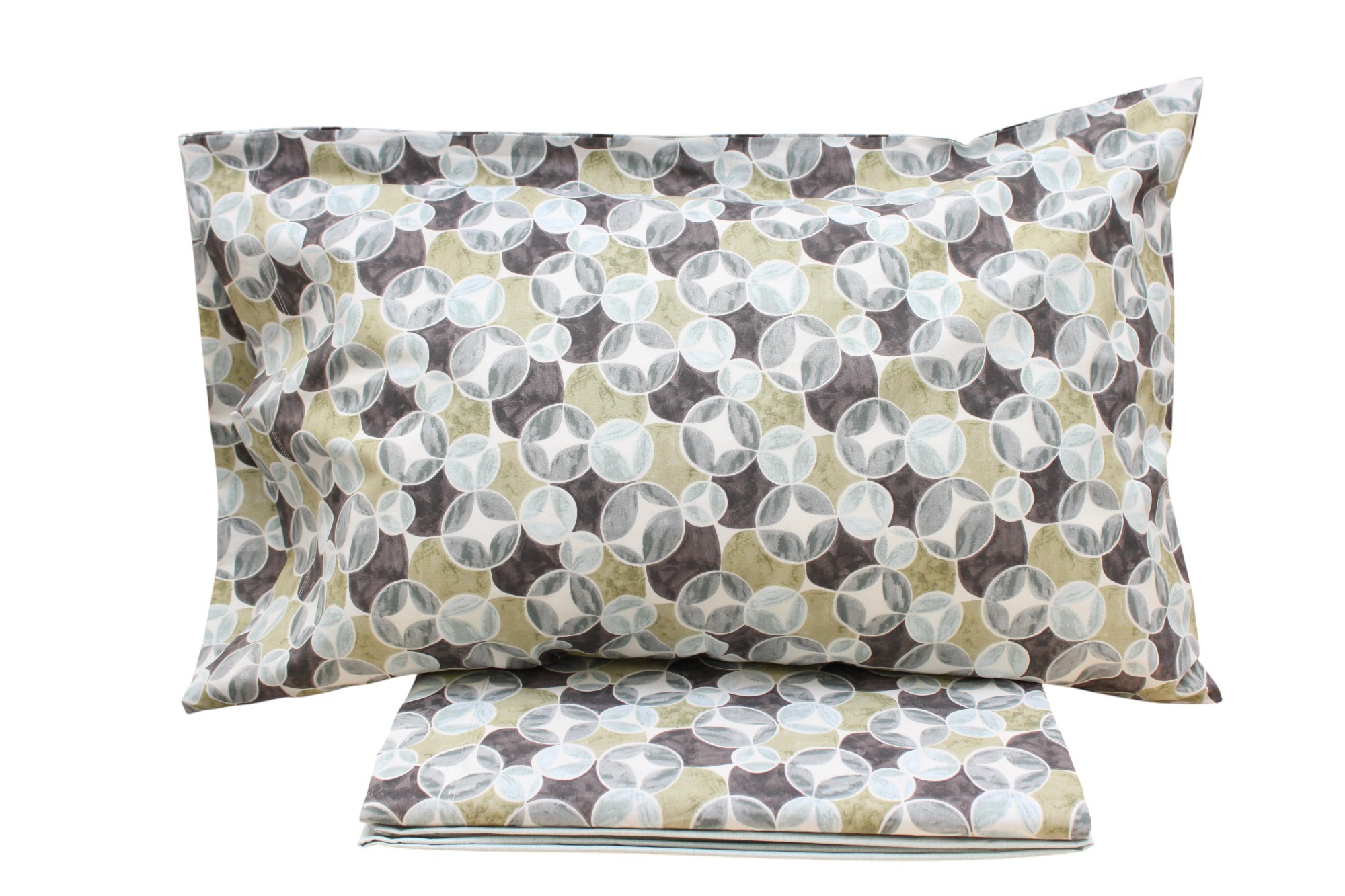 COMPLETO LENZUOLA MATRIMONIALE IN PERCALLE DI COTONE OPTICAL