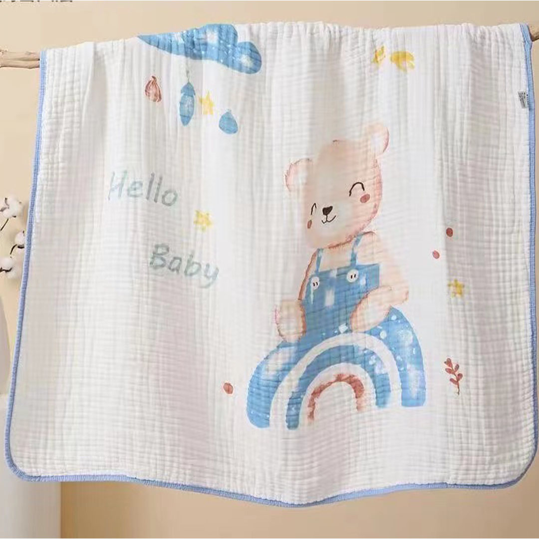 COPERTINA IN COTONE 100X100 CON ORSETTO