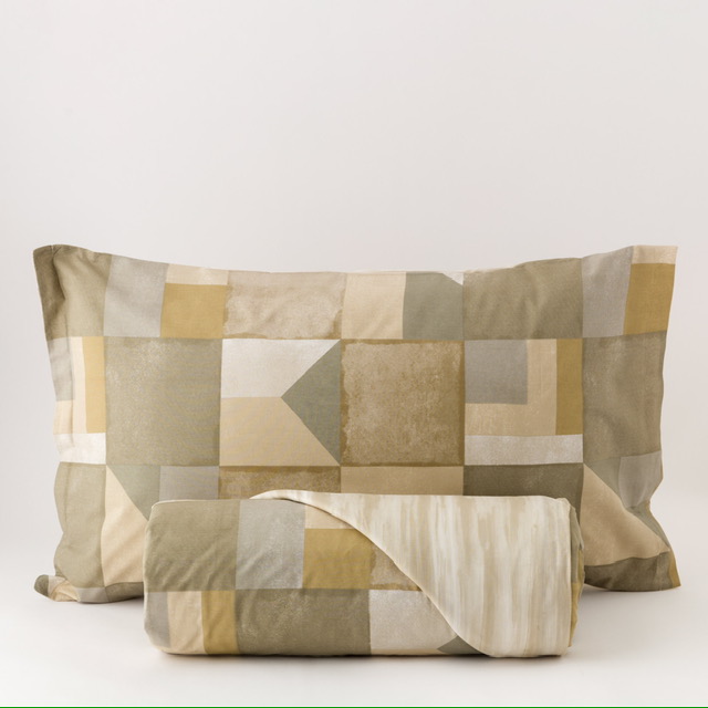 SACCO COPRIPIUMINO MATRIMONIALE FANTASIA GEOMETRICA ROGERS