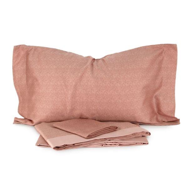 COMPLETO LENZUOLA MATRIMONIALE IN RASO SATEEN DI COTONE TINTA UNITA ARDESIA