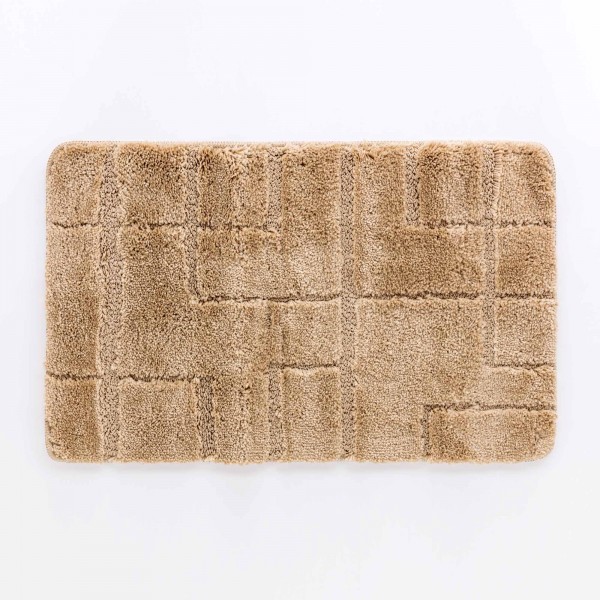 TAPPETO 50X80 PER BAGNO CON ANTISCIVOLO AGUA BEIGE TAPPETO 50X80 PER BAGNO CON ANTISCIVOLO AGUA BEIGE