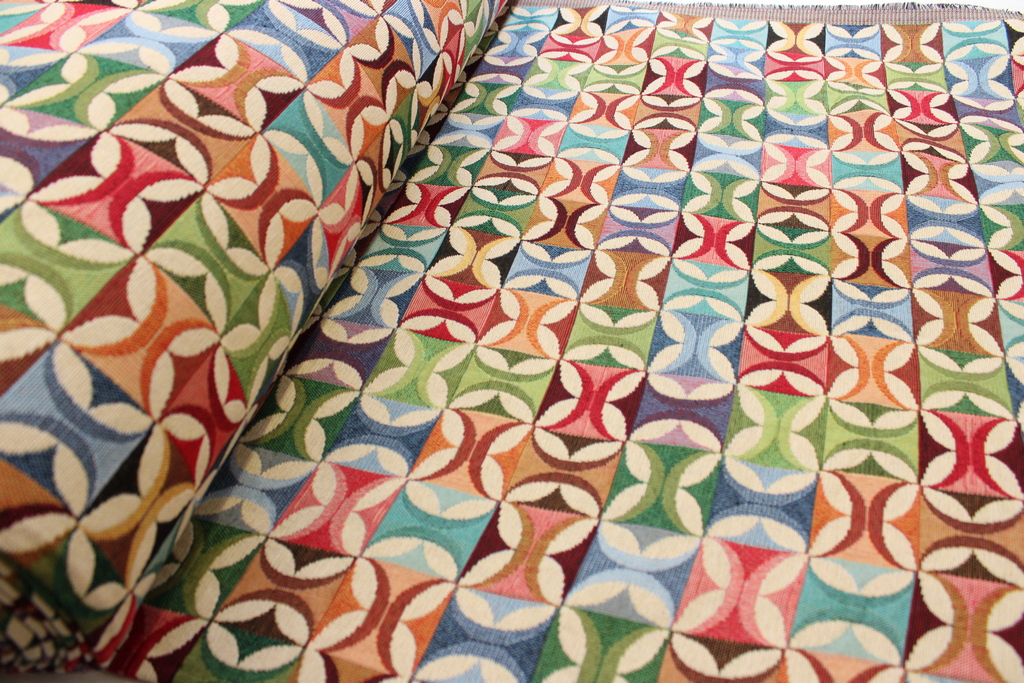 TESSUTO H2,80 IN GOBELIN MULTICOLORE