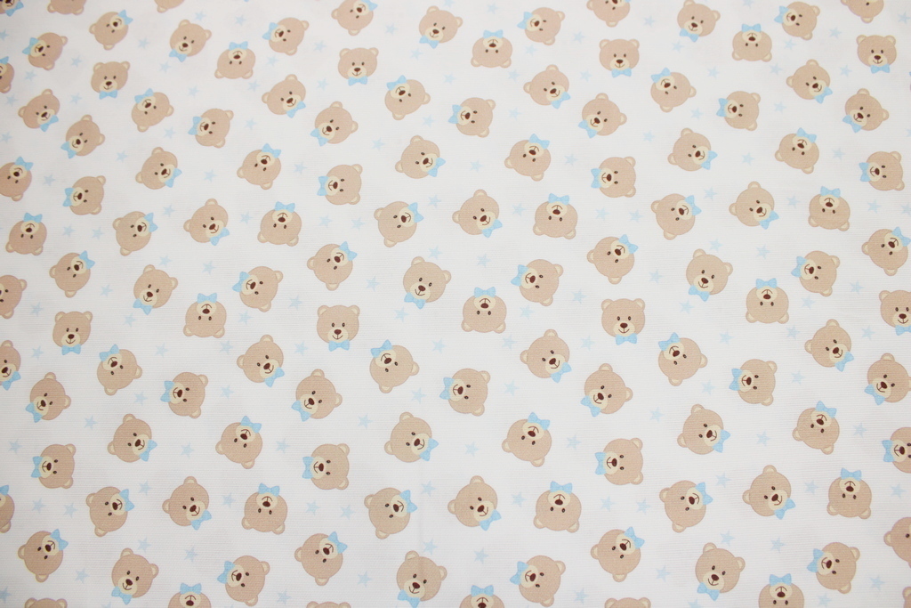 TESSUTO H150 IN 100% COTONE  FANTASIA CON ORSETTI