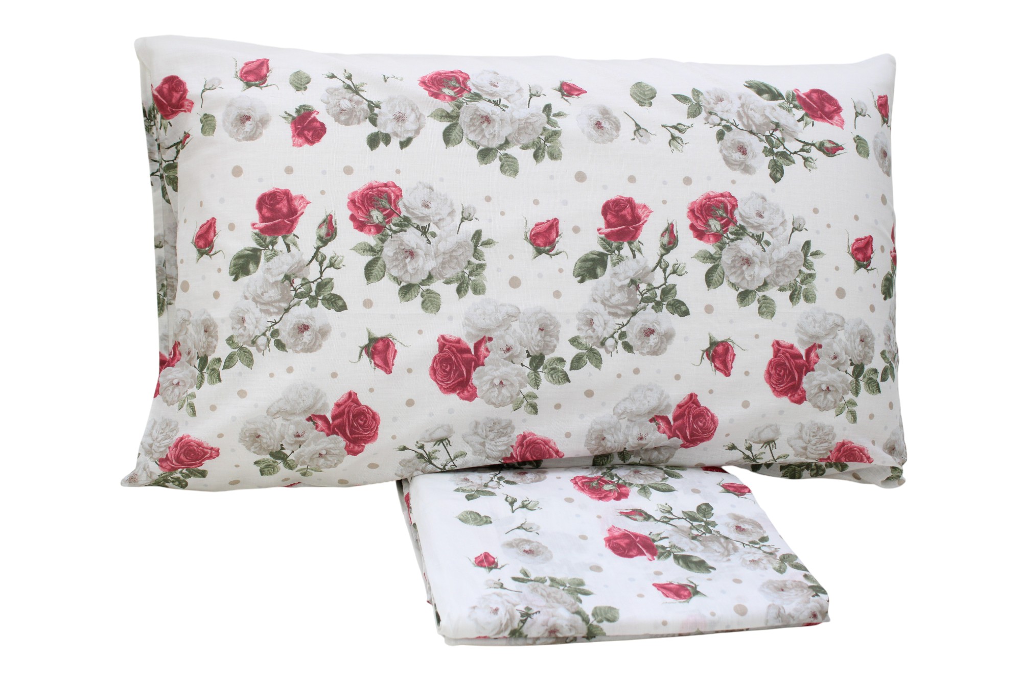 COMPLETO LENZUOLA MATRIMONIALE IN COTONE FLOREALE LINA