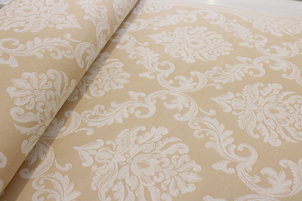 TESSUTO H280 DAMASCATO FANTASIA BAROCCO DOUBLE FACE