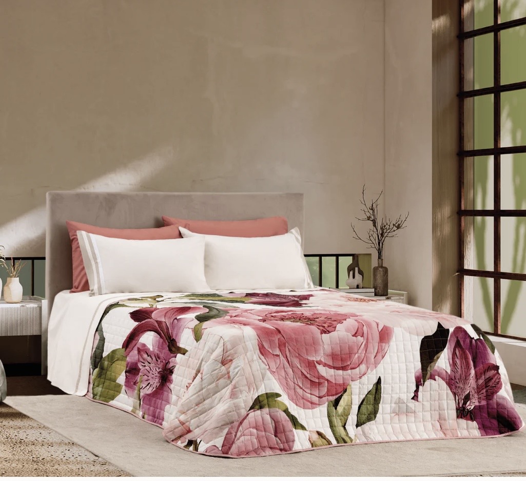 TRAPUNTINO MATRIMONIALE FLOREALE LEVIA