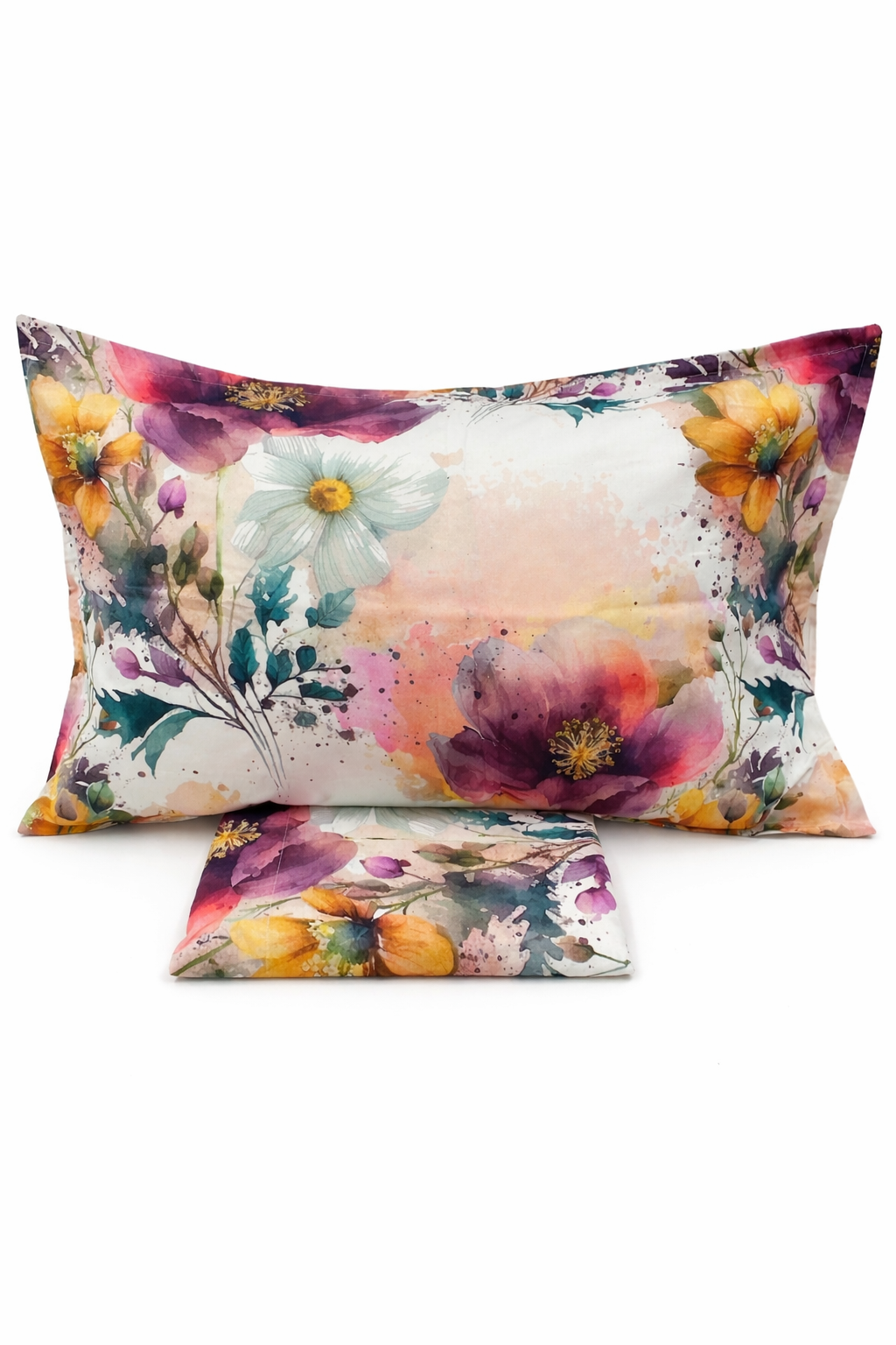 COMPLETO LENZUOLA MATRIMONIALE IN PERCALLE DI COTONE CORA