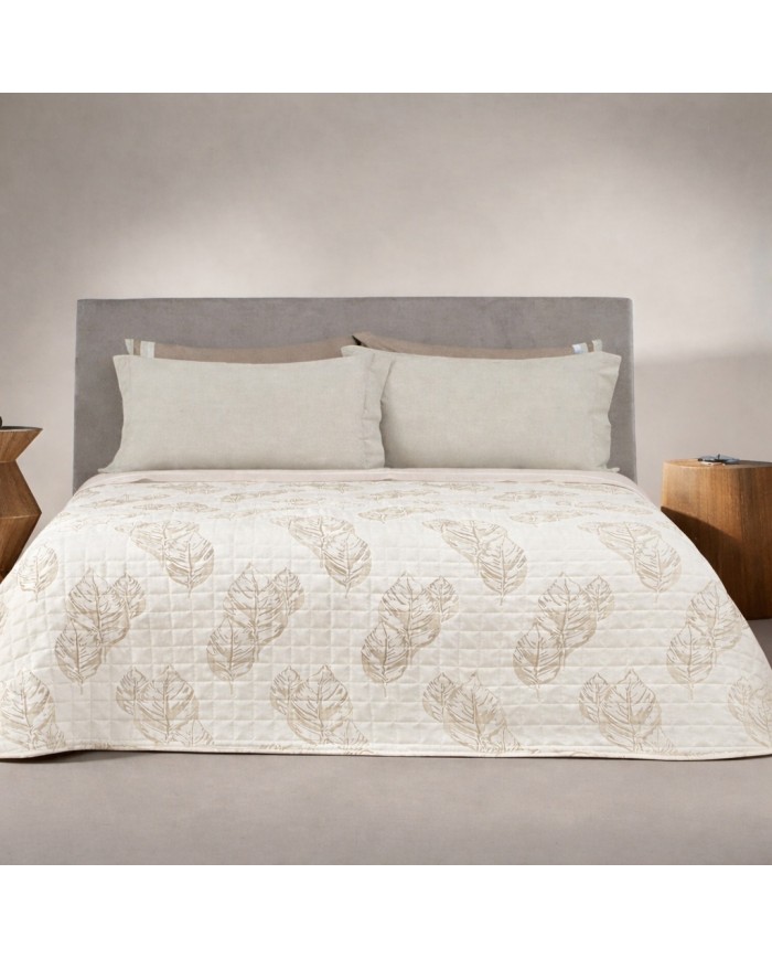 TRAPUNTINO JACQUARD MATRIMONIALE FANTASIA FOLIAGE NAMEIA