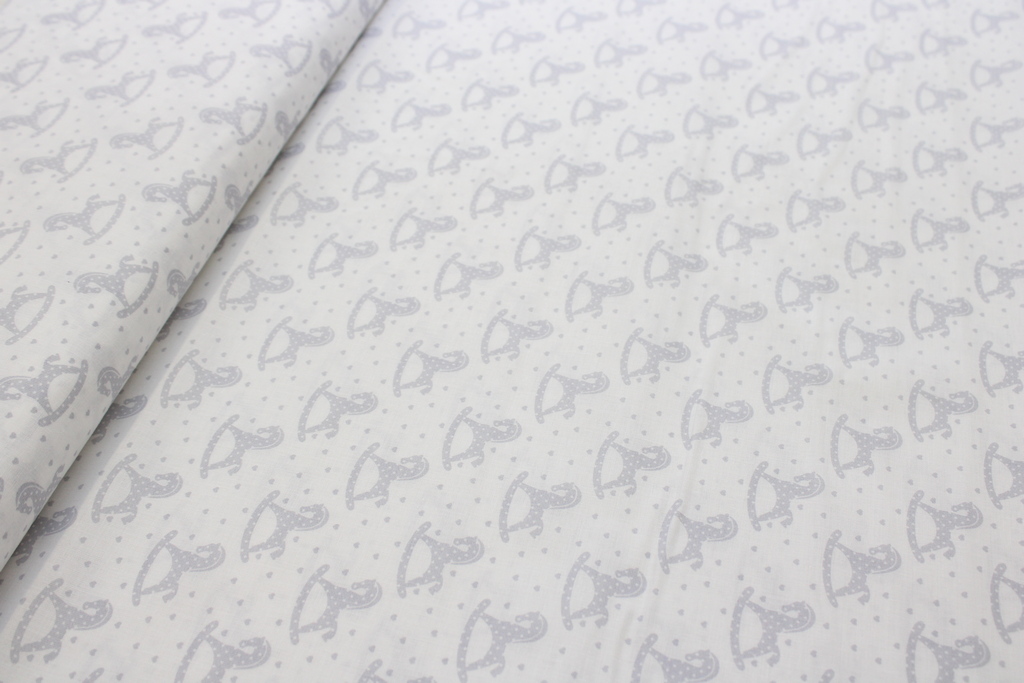 TESSUTO H150 IN 100% COTONE FANTASIA CAVALUCCIO A DONDOLO