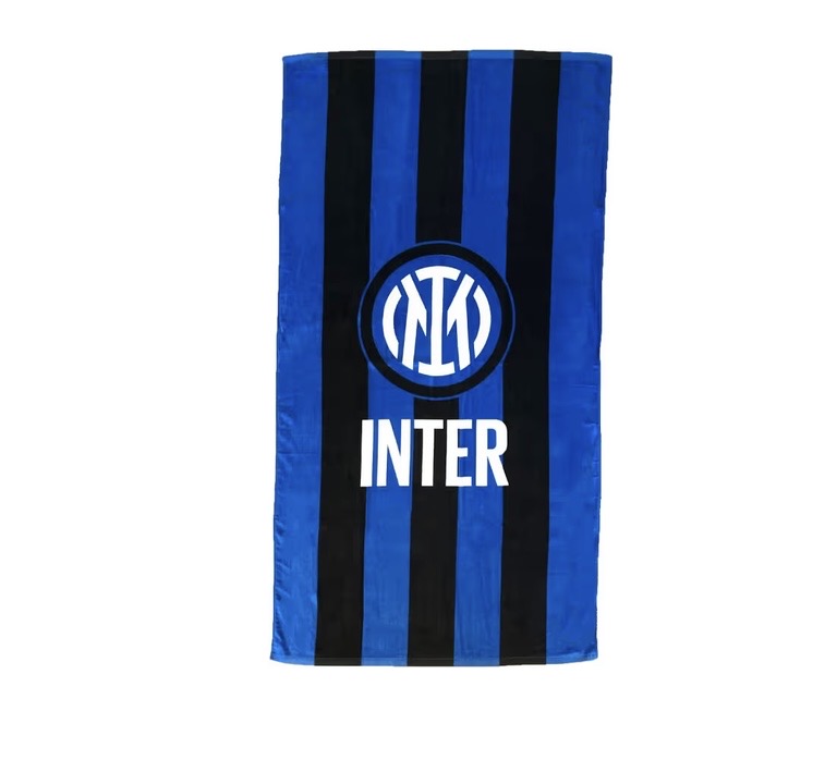 TELO MARE INTER IN SPUGNA DI COTONE 90X170