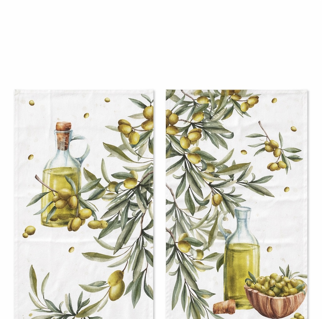 COPPIA STROFINACCI 50X70 FANTASIA CON OLIVE ELIANA