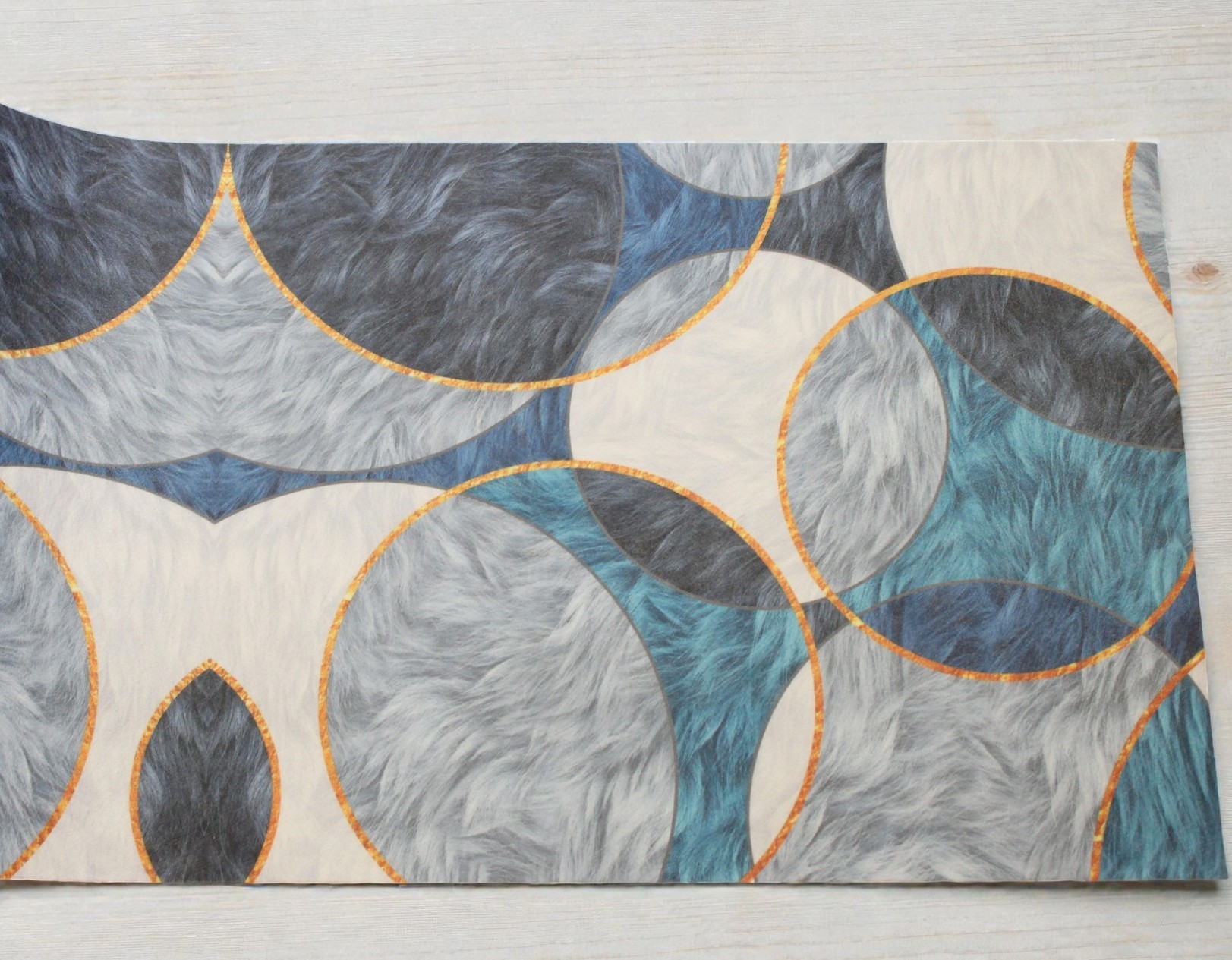 TAPPETO A METRAGGIO IN PVC LISCIO IN FANTASIA COLOR OTTANIO