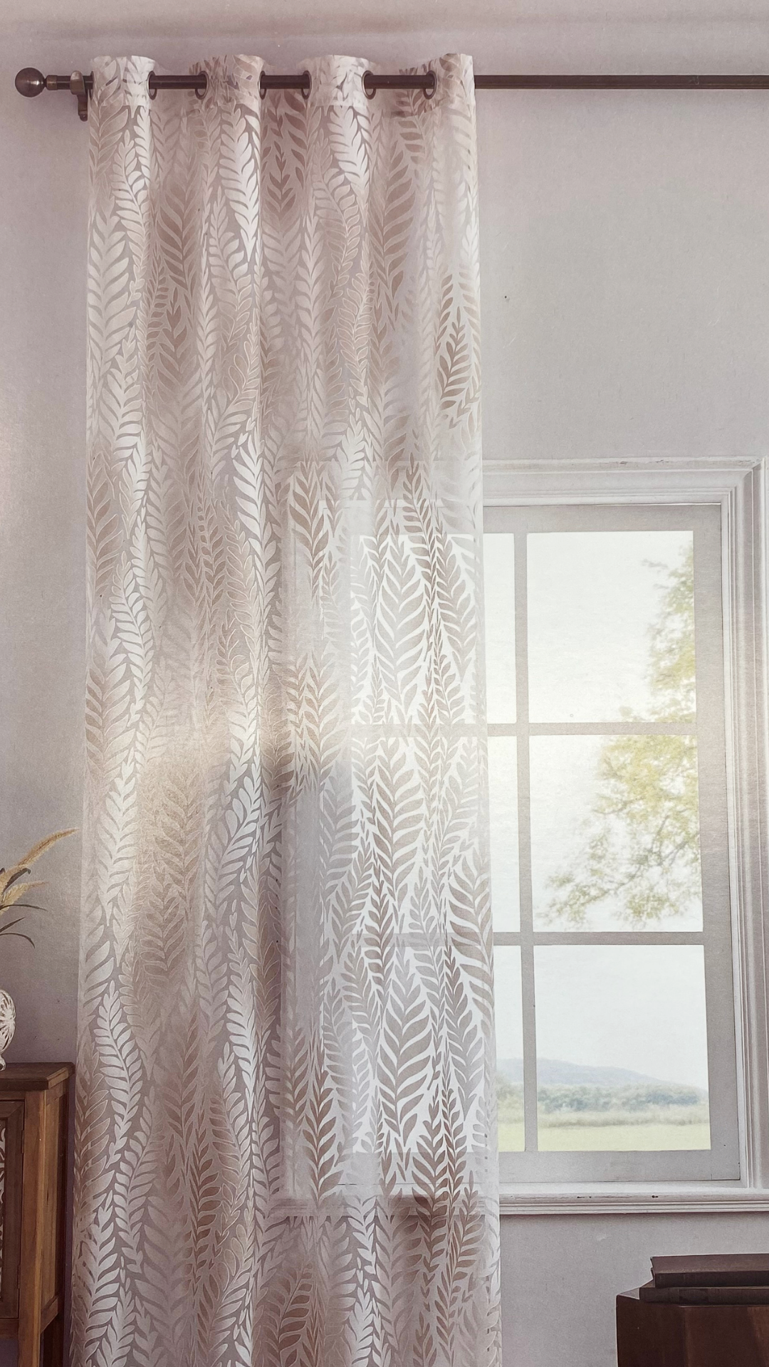 TENDA CON ANELLI 140X280 IN DEVORÈ