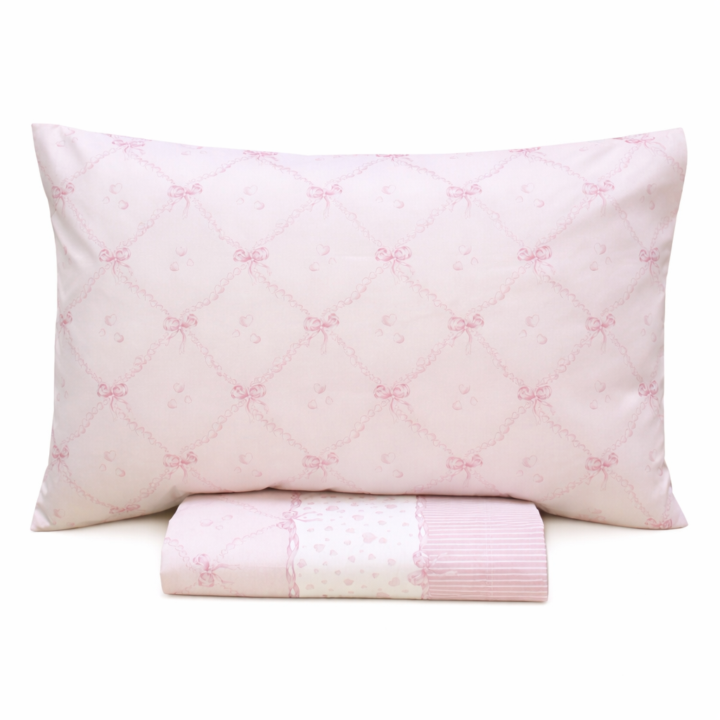 COMPLETO LENZUOLA MATRIMONIALE IN COTONE FANTASIA ROMANTICA