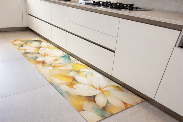 TAPPETO AL METRO IN PVC LISCIO FANTASIA FLOREALE